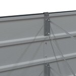 vidaXL Jardinière Anthracite 160 x 80 x 75 cm Acier