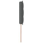 vidaXL Tête de lit LED Design Lignes Gris Foncé 80 cm Tissu