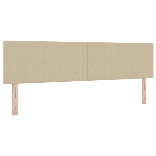 Tête de lit LED vidaXL Simple Design Vert Clair Gris 90 cm en Tissu Côtelé