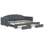 vidaXL Lit de jour avec gigogne et tiroirs sans matelas 90x190 cm