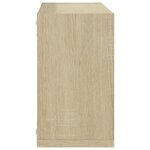 vidaXL Étagères cube murales 4 Pièces Chêne sonoma 26x15x26 cm