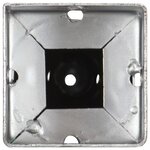 vidaXL Piquets au sol 2 Pièces Argenté 10x10x57 cm Acier galvanisé
