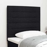vidaXL Tête de lit LED avec bandes LED Noir 80 cm tissu