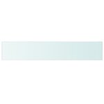 vidaXL Panneaux d'étagère 2 Pièces Verre Transparent 110 x 20 cm
