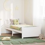 vidaXL Lit extensible pour enfants Other Blanc 80 x 130 / 165 / 200 cm