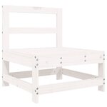 vidaXL Salon de jardin 8 Pièces blanc bois de pin massif
