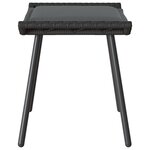 Tabourets de jardin vidaXL 2 Pièces Noir 50x40x45 cm Poly Rattan