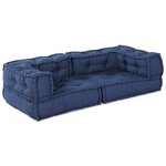 vidaXL Coussin Bleu 140 x 70 x 36 cm Polyester