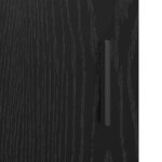 vidaXL Buffet Chêne noir 80 x 30 x 60 cm Bois d'ingénierie