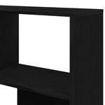 Cabinet d'angle vidaXL Noir Chêne 140x30x140 cm Bois d'ingénierie