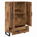 vidaXL Haut Armoire Bois Ancien 69 5 x 30 x 115 cm Bois d'ingénierie