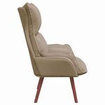 vidaXL fauteuil Cappuccino 69 x 74 x 93 cm Cuir artificiel