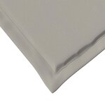vidaXL Coussins de siège 2 Pièces Gris clair 47 x 36 x 2 cm Polyester