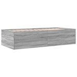 vidaXL Lit de jour et tiroirs sonoma gris 90x190 cm bois d'ingénierie