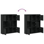 vidaXL Bibliothèque chêne noir 89x24x101 5 cm bois d'ingénierie