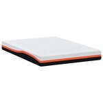 vidaXL Matelas Blanc  Gris 140 x 200 cm Mousse