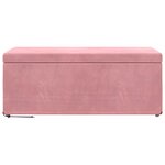 vidaXL Tabouret Rose 101 x 41 x 40 cm Velours et Bois Composite
