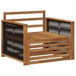 vidaXL Sofa de milieu extérieur Naturel