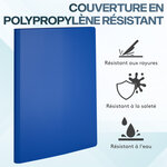 ACROPAQ Display Book - Classeur Premium Bleu au Format A4 avec 30 Pochettes  Design Extensible et Insertion en Couleur au Format A5