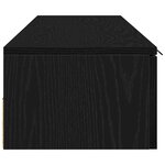 vidaXL étagères murales 2 Pièces chêne noir 68x30x20 cm bois d'ingénierie