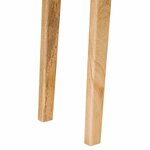 vidaXL Table à dîner Naturel 100 x 35 x 75 cm Bois de mangue massif