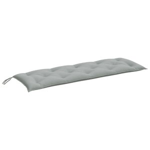 vidaXL Coussin de banc de jardin gris clair mélangé 150x50x7 cm tissu