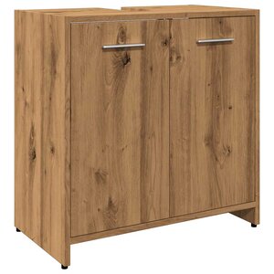 vidaXL Armoire lavabo de salle de bain chêne artisanal 60x33x60 cm