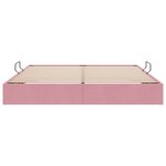 vidaXL Cadre de lit ottoman avec stockage Rose 180 x 200 cm Velours