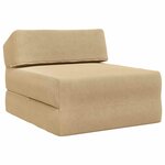 vidaXL Canapé-lit pliable Vert Gris 60 x 70 x 41 cm Tissu