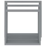 vidaXL Étagères murales sous forme de cube 3 Pièces Gris MDF