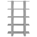 vidaXL Bibliothèque/Séparateur de pièce Sonoma gris 100x30x160 cm