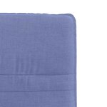 vidaXL Chaises à manger lot de 4 bleu jean tissu