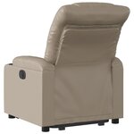 vidaXL Fauteuil inclinable électrique cappuccino similicuir