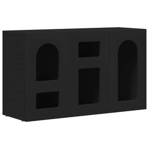 vidaXL Buffet Noir 100 x 35 x 59 cm Bois d'ingénierie