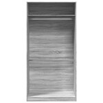 vidaXL Garde-robe sonoma gris 100x50x200 cm bois d'ingénierie