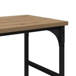 vidaXL Table console avec étagère Chêne artisanal 150 x 29 x 76 5 cm