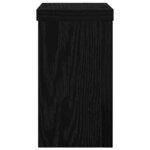 vidaXL Support de Plante 2 Pièces Chêne noir 10 x 10 x 18 cm