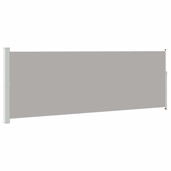 vidaXL Auvent latéral rétractable 160 x 500 cm Gris