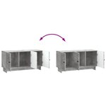 vidaXL Meuble TV Gris béton 99 x 34 5 x 50 cm Bois d'ingénierie
