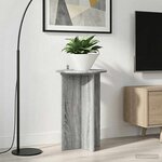 vidaXL Support de Plante 2 Pièces Sonoma gris Ø40 x 60 cm