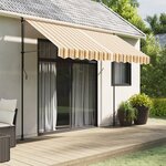 vidaXL Tissu de remplacement pour auvent rayures multicolores 3x2 5 m