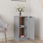 vidaXL Buffet Sonoma gris 30x30x70 cm Bois d'ingénierie