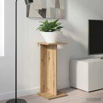 vidaXL Support de Plante Chêne artisanal 25 x 25 5 x 60 5 cm