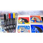 Marqueur peinture 4ARTIST pointe biseau 8 mm GRIS PÉBÉO
