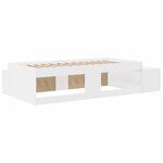 vidaXL Cadre de lit de rangement Blanc 90x190 cm