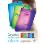 Classeur 165x240 2anx 25mm Crystal trans EXACOMPTA