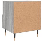 vidaXL Tables de chevet 2 Pièces sonoma gris 40x35x47 5 cm