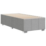 vidaXL Cadre de lit sans matelas gris clair 80x200 cm tissu
