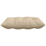 vidaXL Coussins de siège 4 Pièces Crème 40 x 40 x 6 cm Microfibre