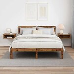 vidaXL Table de chevet 2 Pièces Bois ancien 40 x 31 x 15 cm